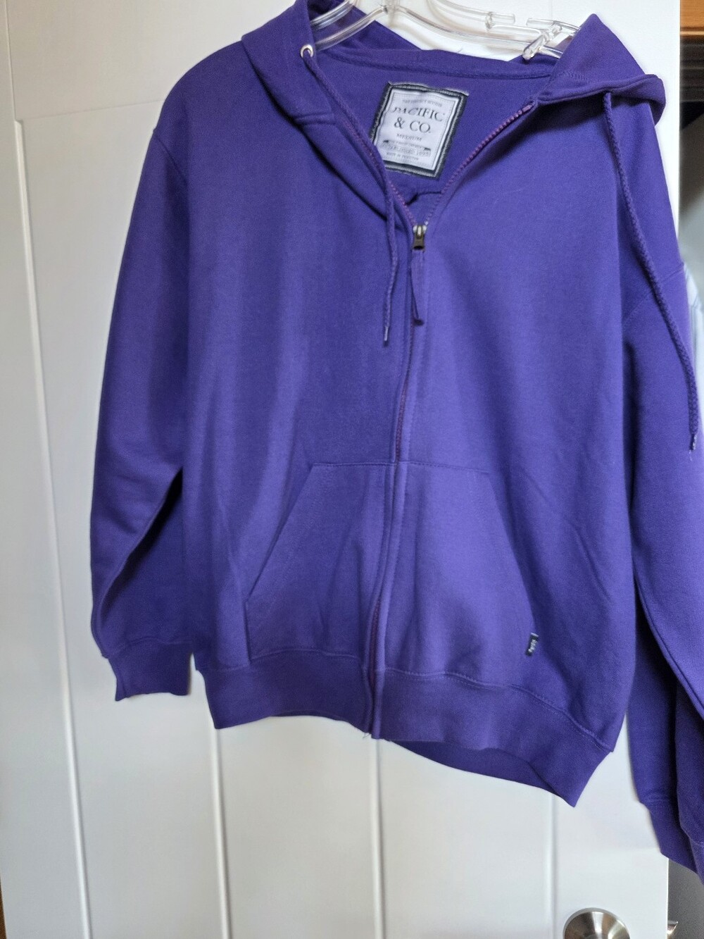 Kids Purple Zip Hoodie Jacket-medium